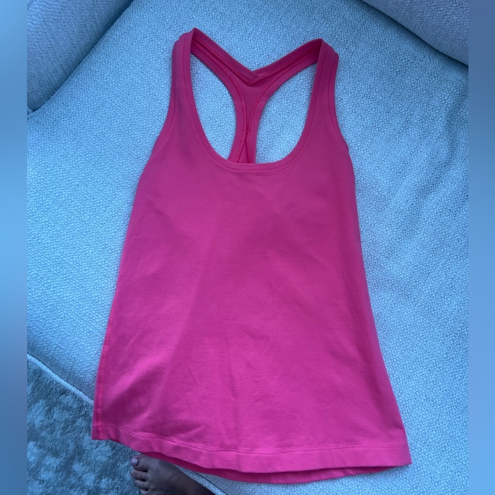 Lululemon Pink Racerback Tank Top